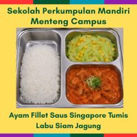 18 Aug Tue - Ayam Fillet Saus Singapore Tumis Labu Siam Jagung (MC)