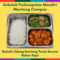 21 Aug Fri - Balado Udang Kentang Tumis Buncis Bakso Sapi (MC)