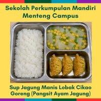 31 Aug Mon - Sup Jagung Manis Lobak Cikao Goreng (Pangsit Ayam Jagung) (MC)