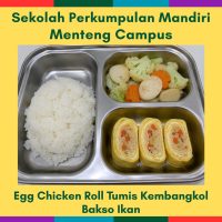4 Aug Tue - Egg Chicken Roll Tumis Kembangkol Bakso Ikan (MC)