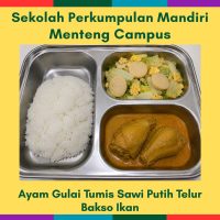5 Aug Wed - Ayam Gulai Tumis Sawi Putih Telur Bakso Ikan (MC)