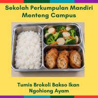 5 Oct Mon - Tumis Brokoli Bakso Ikan Ngohiong Ayam (MC)
