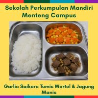 6 Aug Thu - Garlic Saikoro Tumis Wortel & Jagung Manis (MC)