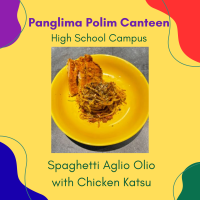 Spaghetti Aglio Olio with Chicken Katsu (PC)